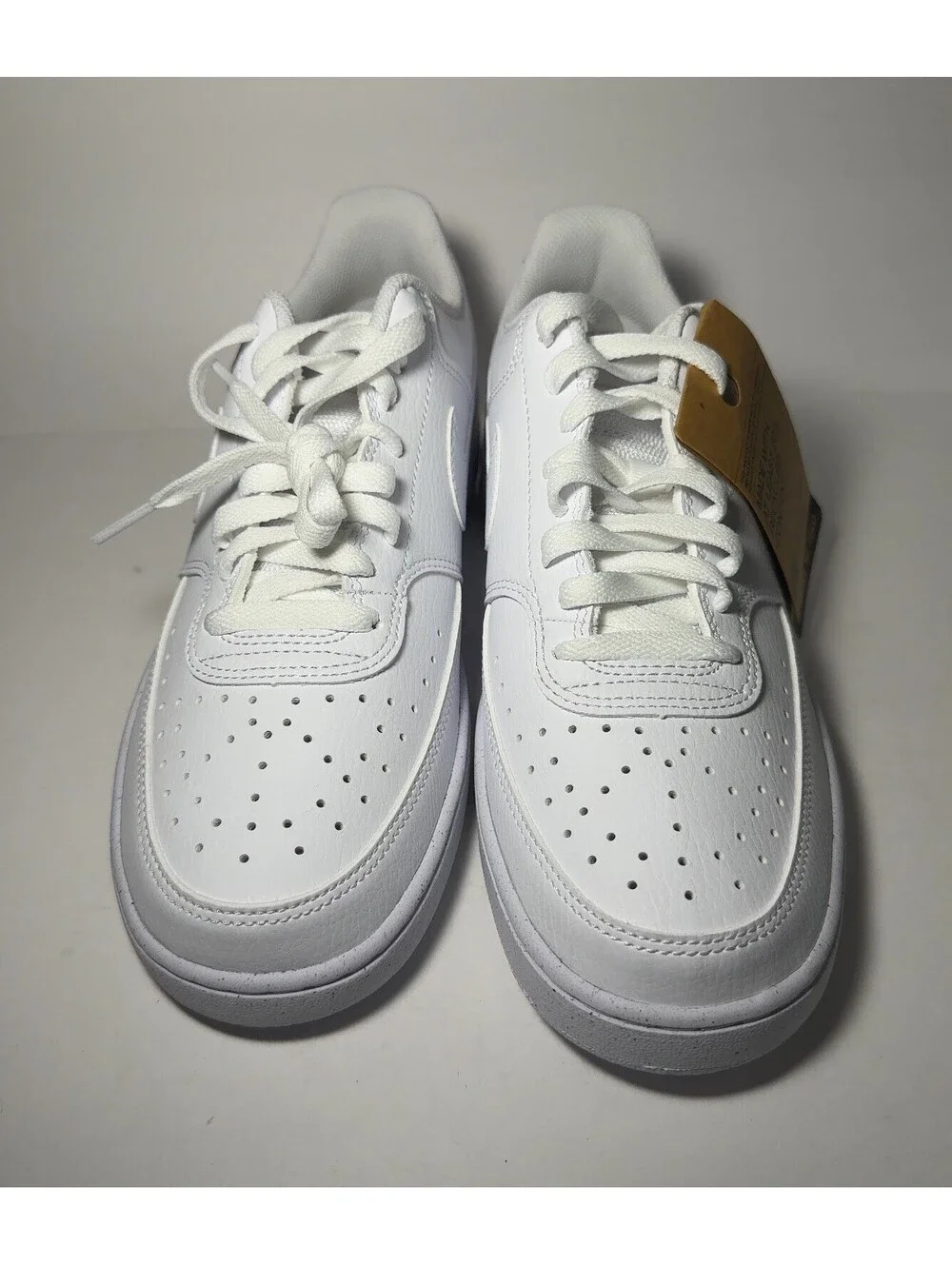 Nike Court Vision Low Next Nature White Sneakers Mens Size 8 DH2987-100
